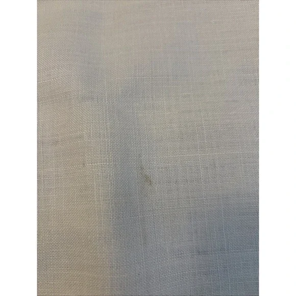 Vtg. Hand Embroidered Fall Thanksgiving Tablecloth Scallop Edge 56x77 Ivory - Picture 9 of 10